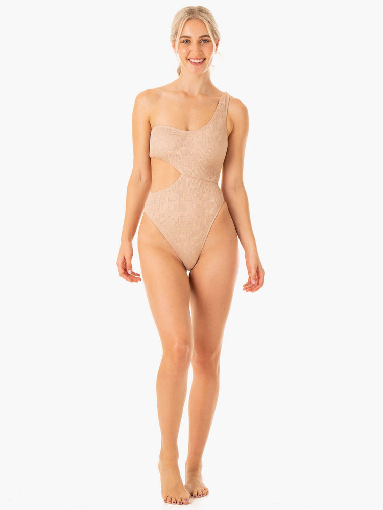 Sous Vêtement Ryderwear Paradise Cut Out One Piece Marron Femme | KGC-65656591