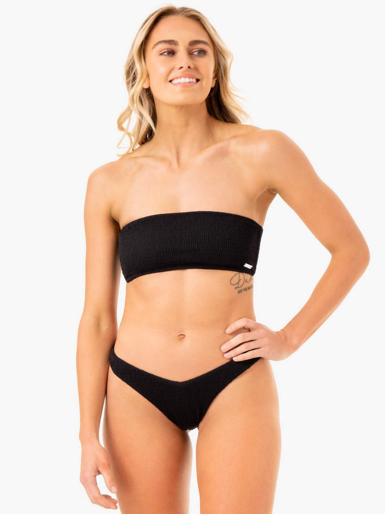 Sous Vêtement Ryderwear Paradise V Bikini Noir Femme | MNM-95807510