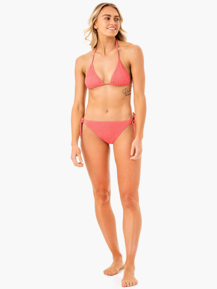 Sous Vêtement Ryderwear Paradise Tie Bikini Corail Femme | EWH-31333975