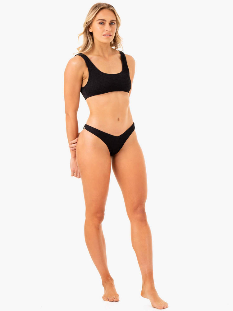 Sous Vêtement Ryderwear Paradise V Bikini Noir Femme | MNM-95807510