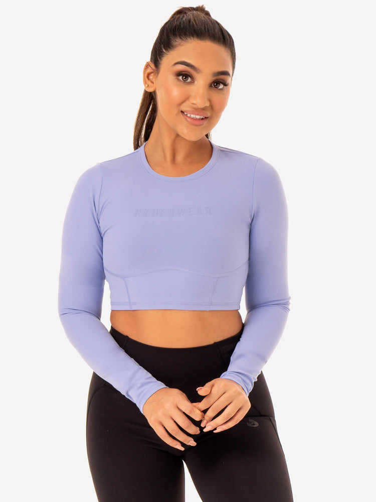 Hauts Ryderwear Sola Long Sleeve Violette Femme | RRV-79661707