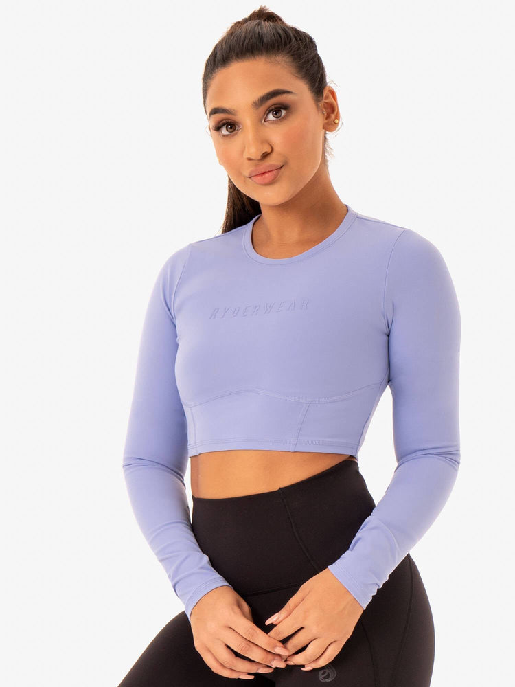 Hauts Ryderwear Sola Long Sleeve Violette Femme | RRV-79661707