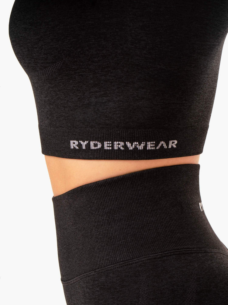 Hauts Ryderwear Sculpt Seamless Long Sleeve Noir Femme | AWE-26894832