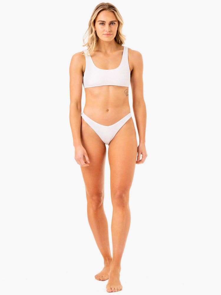 Hauts Ryderwear Paradise Scoop Bikini Blanche Femme | VVE-74285037