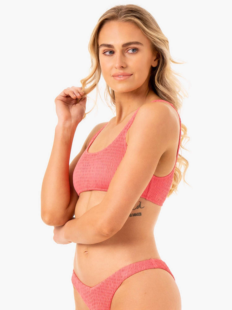 Hauts Ryderwear Paradise Scoop Bikini Corail Femme | RIM-39128937