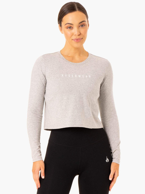 Hauts Ryderwear Foundation Long Sleeve Grise Femme | TFF-74674512