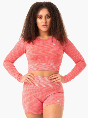 Hauts Ryderwear Evolve Seamless Long Sleeve Corail Femme | QBM-69110107