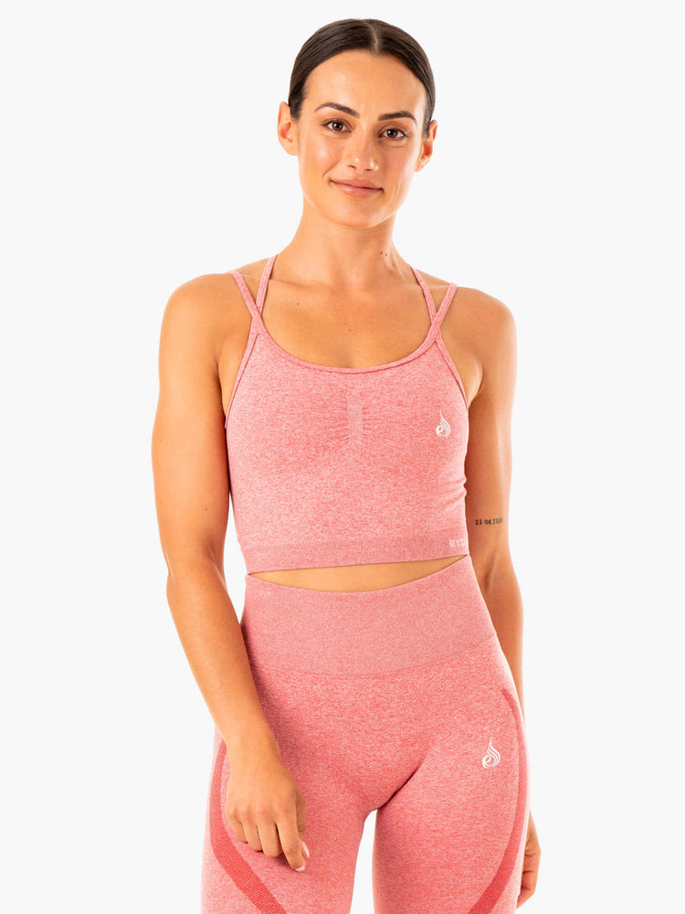 Debardeur Ryderwear Sculpt Seamless Rose Femme | PQC-88766435