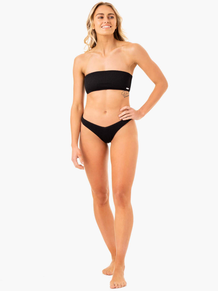 Hauts Ryderwear Paradise Bandeau Bikini Noir Femme | JZK-07805385