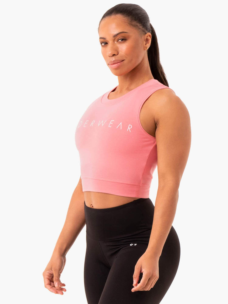 Hauts Ryderwear Motion Crop Rose Femme | EWL-46510685