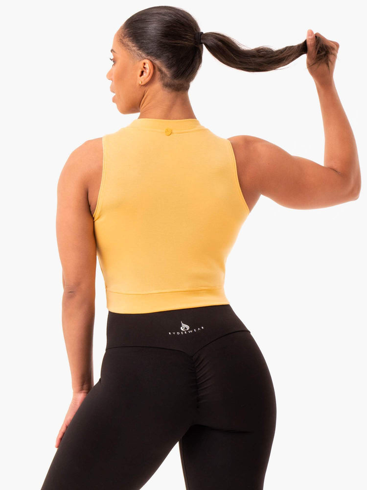 Hauts Ryderwear Motion Crop Mangue Femme | ZXR-62774931