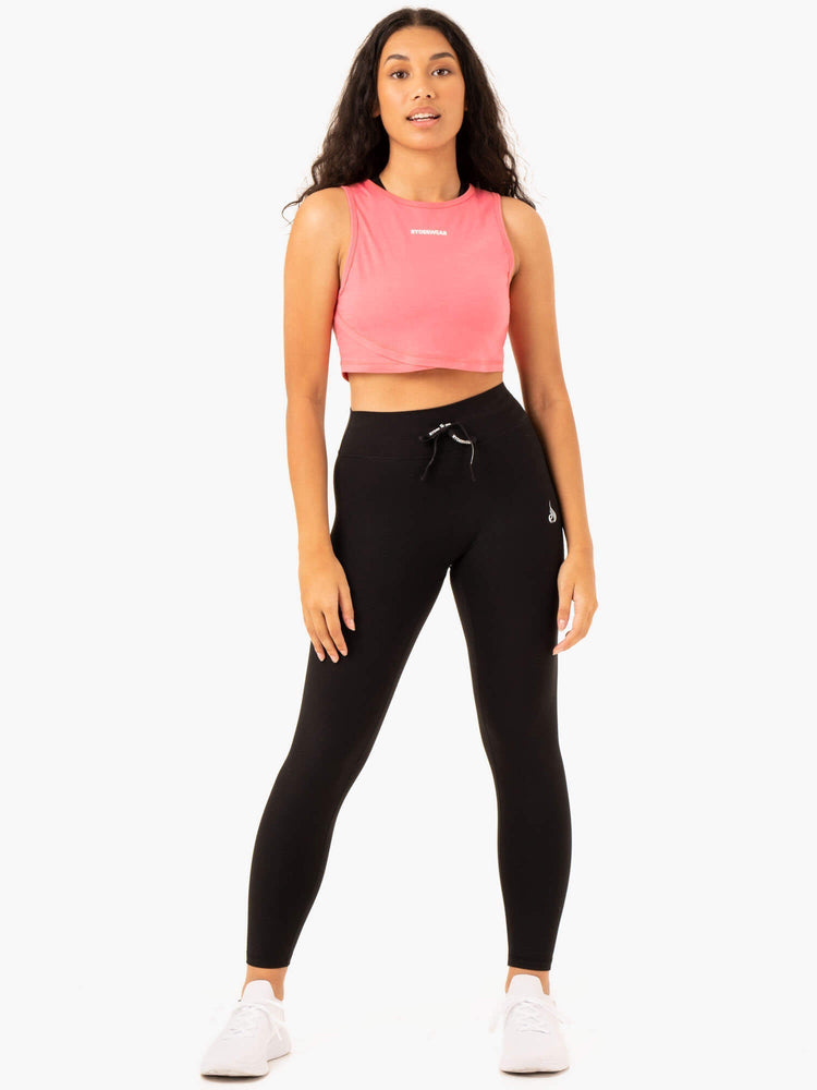 Debardeur Ryderwear Replay Cross Over Corail Femme | OXR-87536421