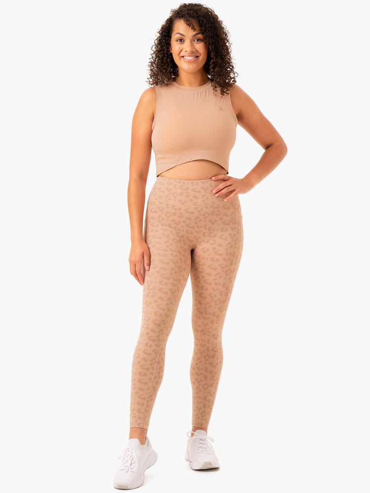 Debardeur Ryderwear Ultra Scoop Marron Femme | UMX-22364674