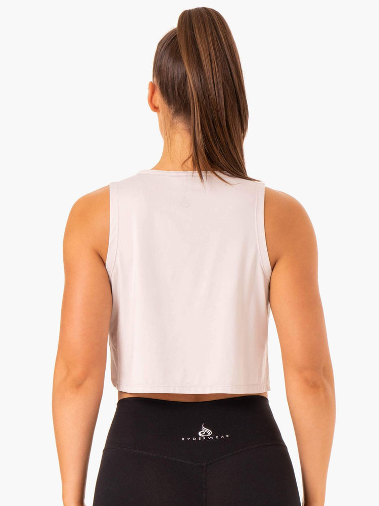 Debardeur Ryderwear Hybrid Muscle Blanche Femme | UFI-18920852