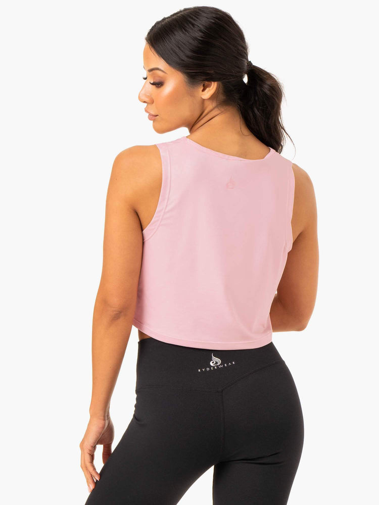 Debardeur Ryderwear Hybrid Muscle Rose Femme | GQL-68202716