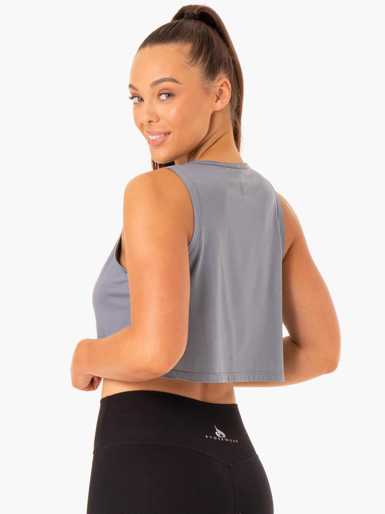 Debardeur Ryderwear Hybrid Muscle Bleu Femme | WGQ-87037158