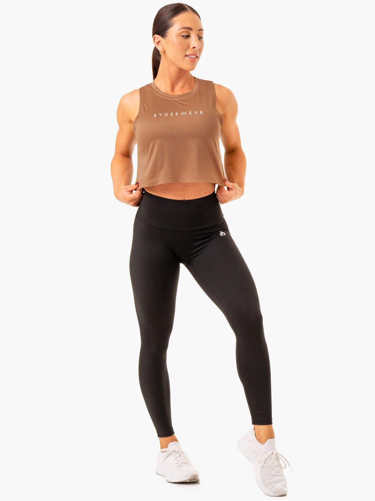 Debardeur Ryderwear Hybrid Muscle Beige Femme | GKD-66193295