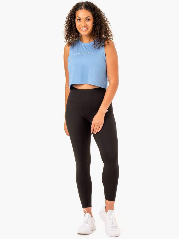 Debardeur Ryderwear Hybrid Muscle Bleu Femme | JOT-42621206