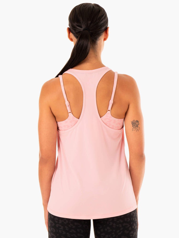 Debardeur Ryderwear Evolution Racer Back Rose Femme | VHK-81362582