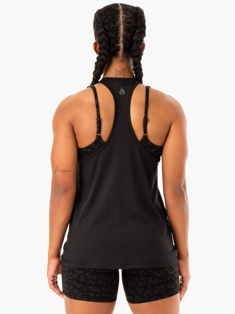 Debardeur Ryderwear Evolution Racer Back Noir Femme | ACJ-26112821