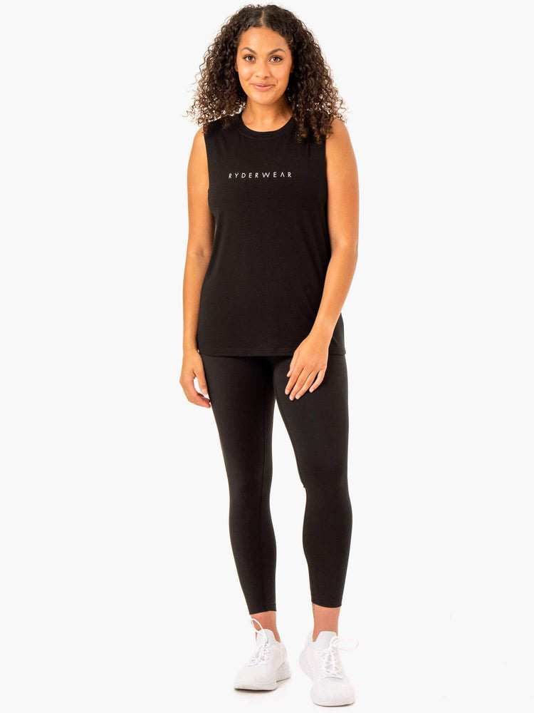 Debardeur Ryderwear Foundation Muscle Noir Femme | BTP-23632914