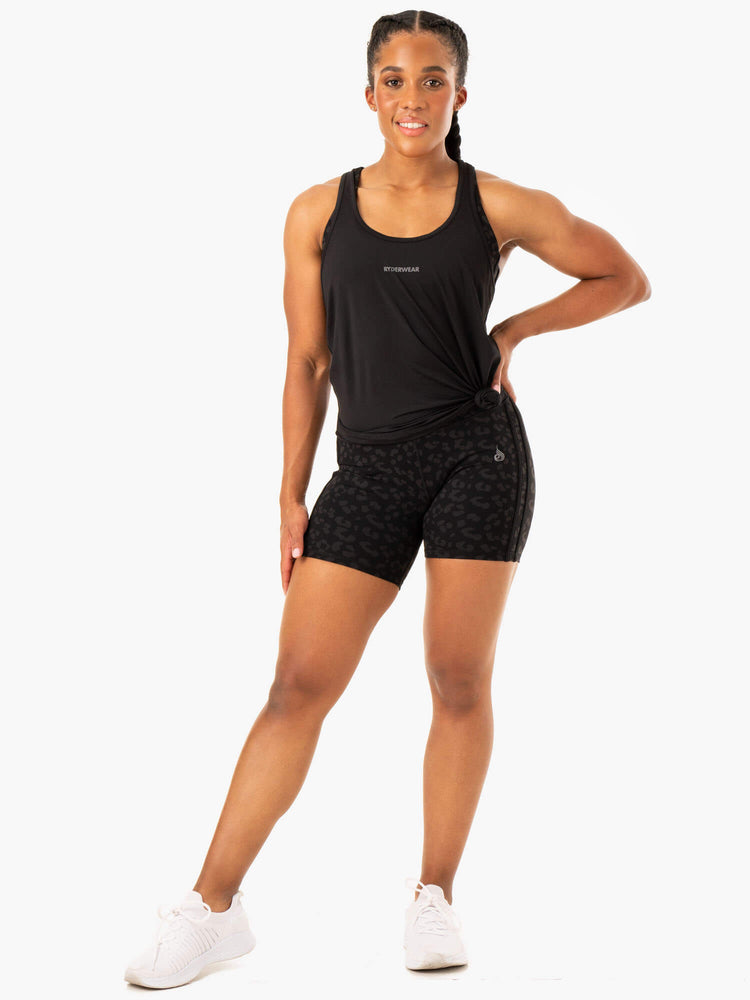 Debardeur Ryderwear Evolution Racer Back Noir Femme | ACJ-26112821