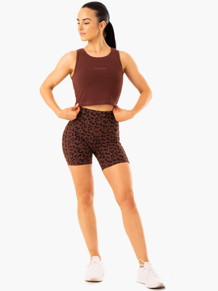 Debardeur Ryderwear Evolution Coton Chocolat Femme | OWY-45903511