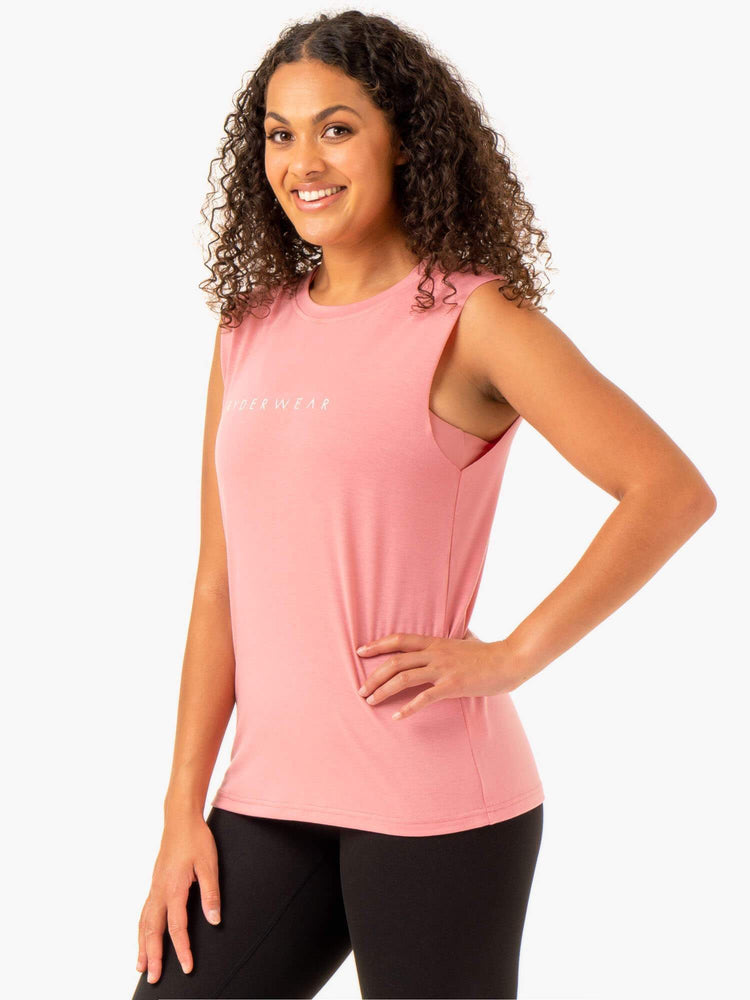 Debardeur Ryderwear Foundation Muscle Rose Femme | XBY-82449786