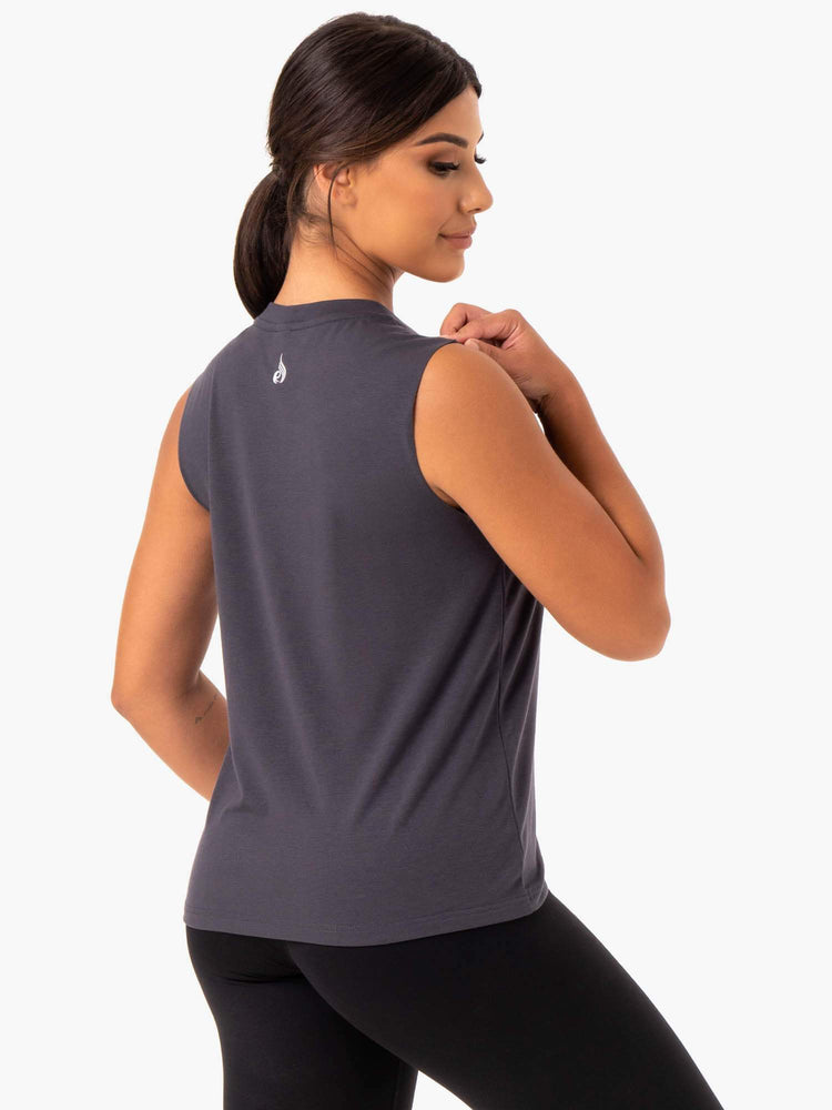 Debardeur Ryderwear Base Regular Cut Grise Femme | TCO-73793483