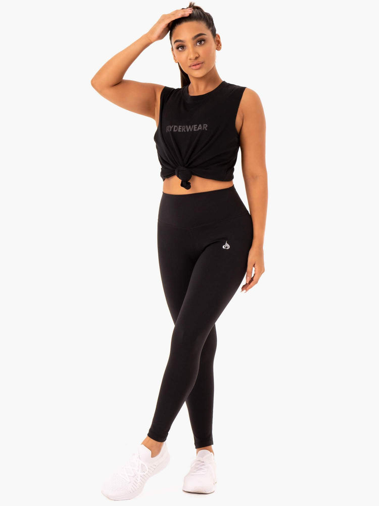 Debardeur Ryderwear Base Regular Cut Noir Femme | GQT-13105170