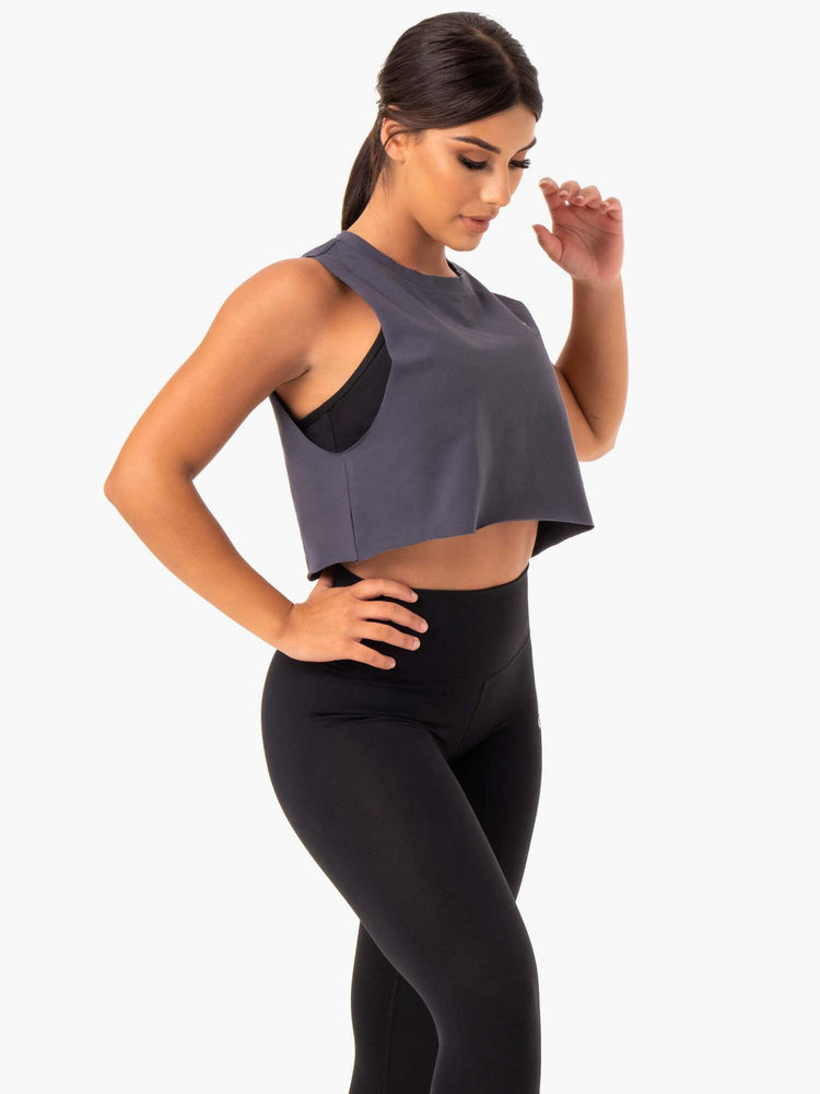 Debardeur Ryderwear Base Muscle Grise Femme | XTX-16194009