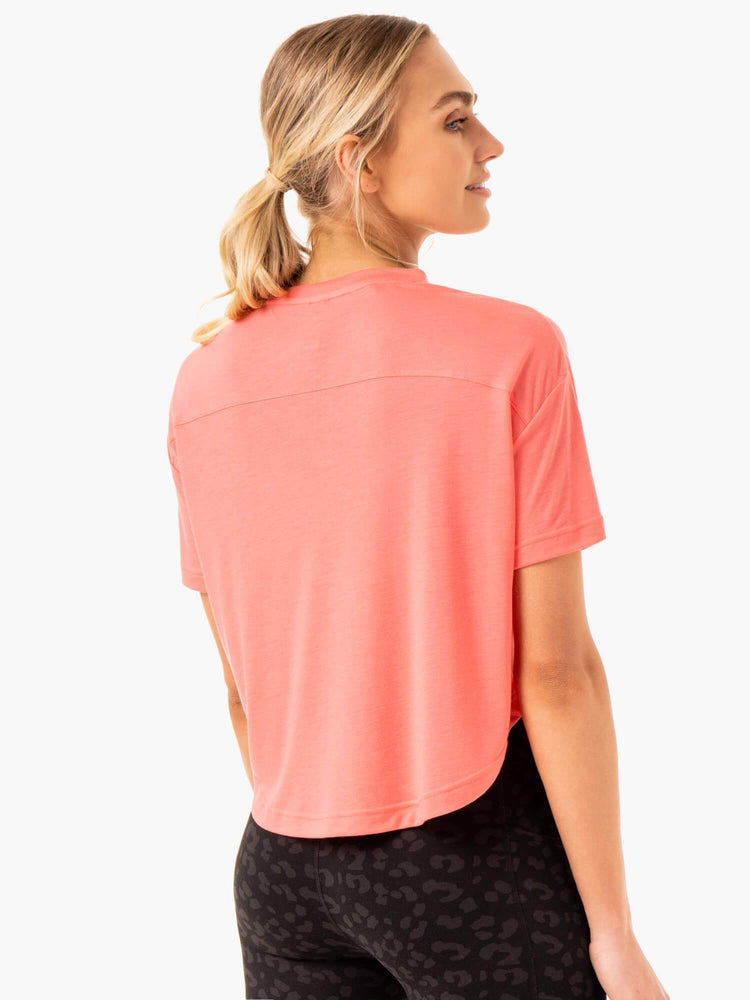 T Shirts Ryderwear Ultra Scoop Corail Femme | CVC-26541916