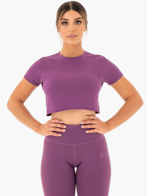 T Shirts Ryderwear Motion Cropped Violette Femme | HDH-44448396