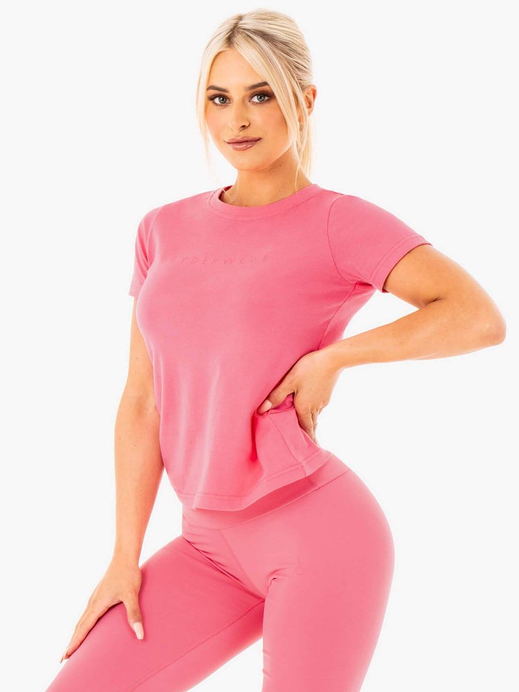 T Shirts Ryderwear Motion Rose Femme | FWE-77602567