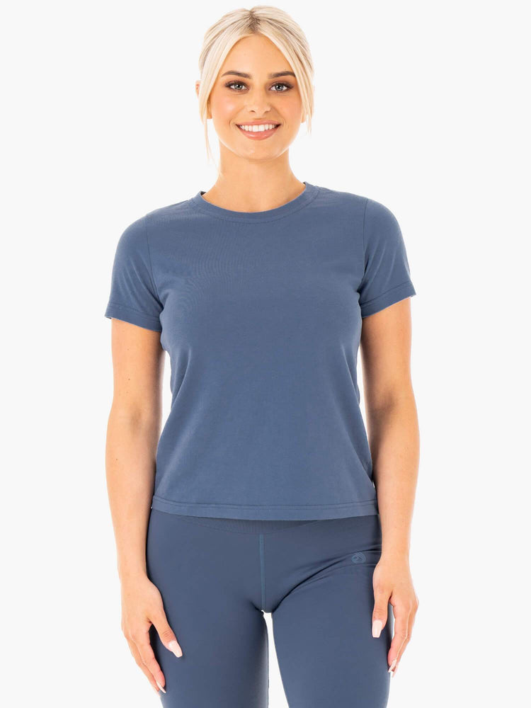 T Shirts Ryderwear Motion Bleu Femme | LKH-37863069