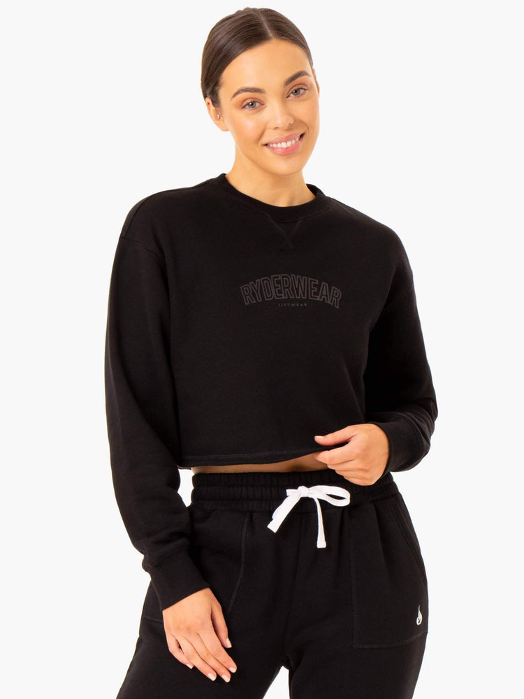 Chandails Ryderwear Ultimate Fleece Noir Femme | WFA-65031955