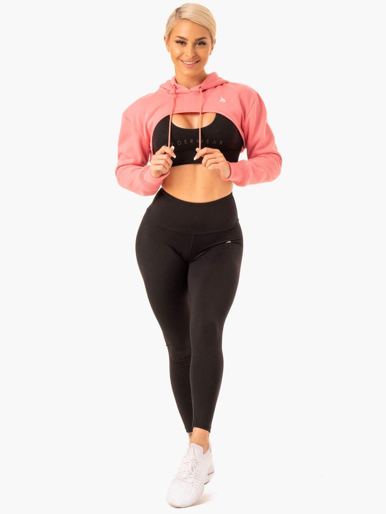 Chandails Ryderwear Staples Super Crop Rose Femme | NIJ-48307390