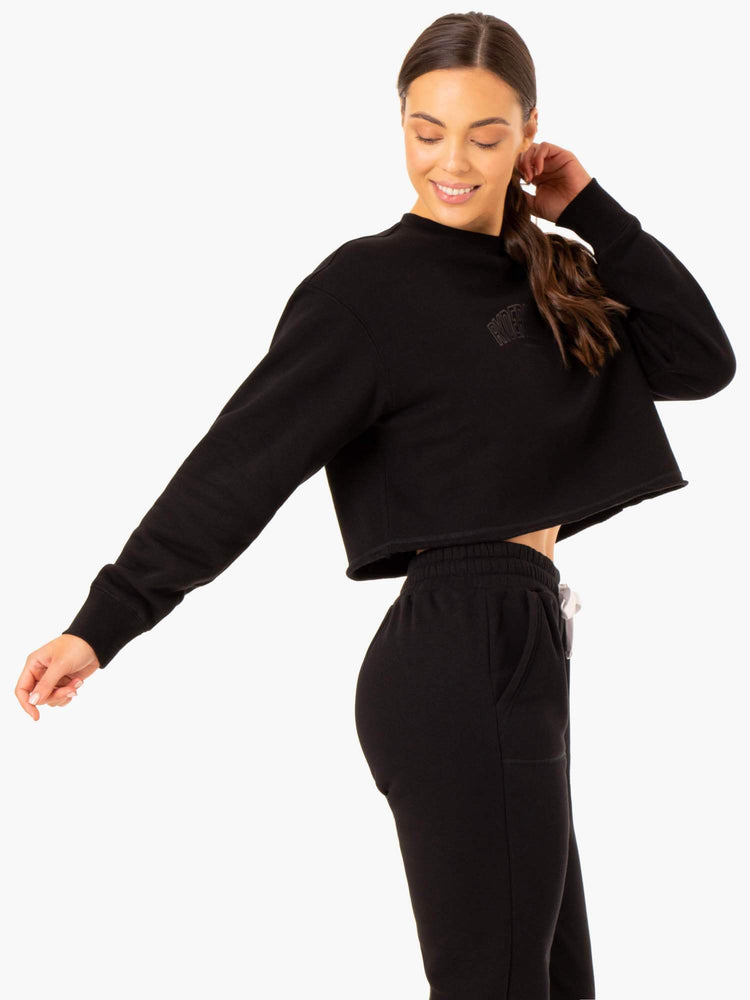 Chandails Ryderwear Ultimate Fleece Noir Femme | WFA-65031955