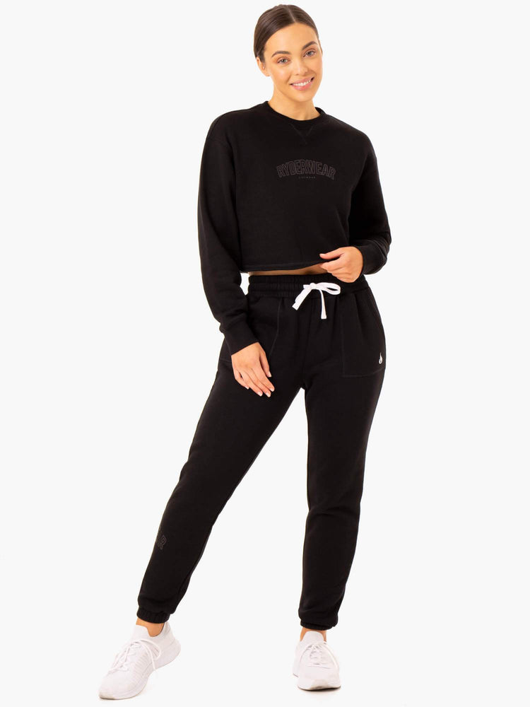 Chandails Ryderwear Ultimate Fleece Noir Femme | WFA-65031955