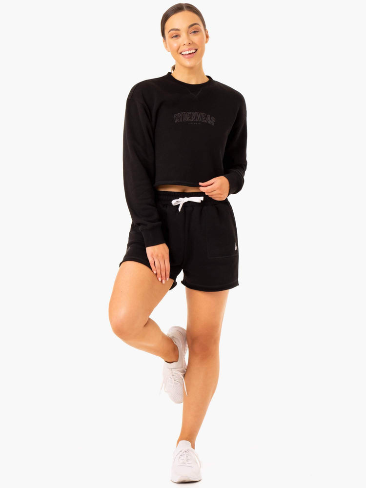 Chandails Ryderwear Ultimate Fleece Noir Femme | WFA-65031955