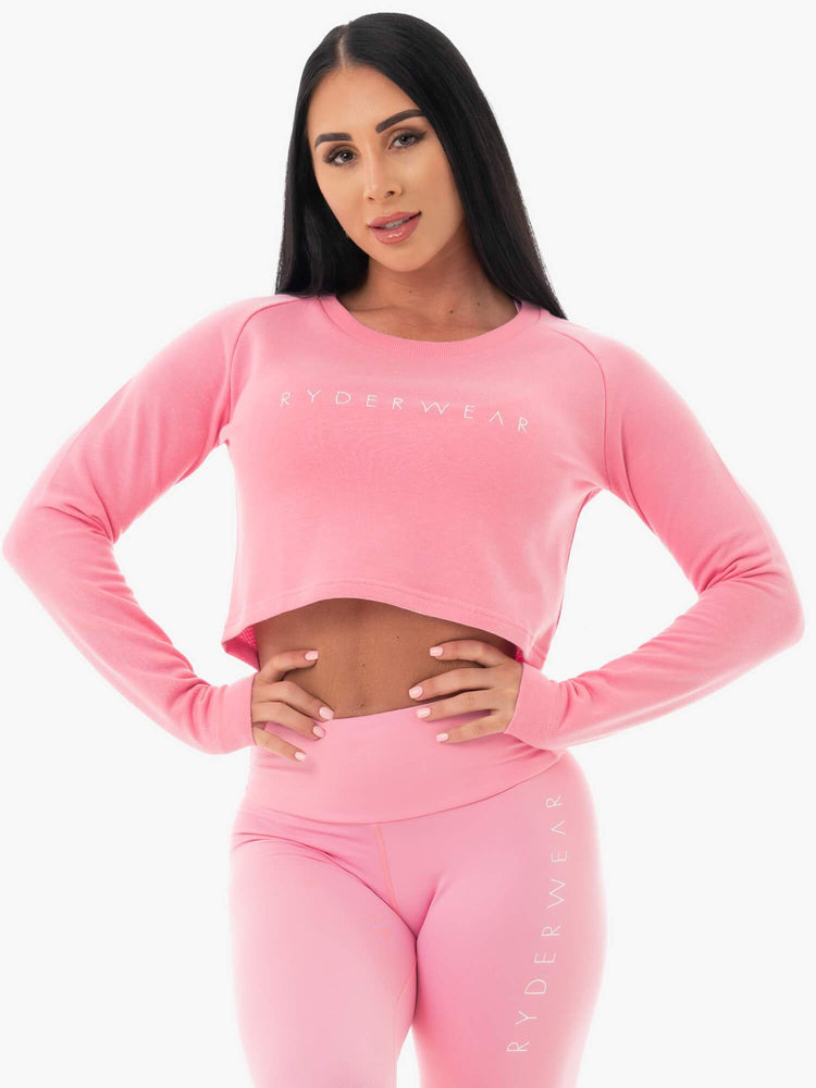 Chandails Ryderwear Staples Cropped Rose Femme | ACI-96551956