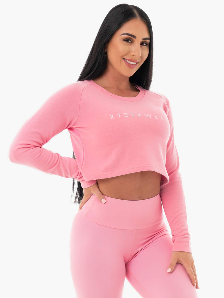 Chandails Ryderwear Staples Cropped Rose Femme | ACI-96551956