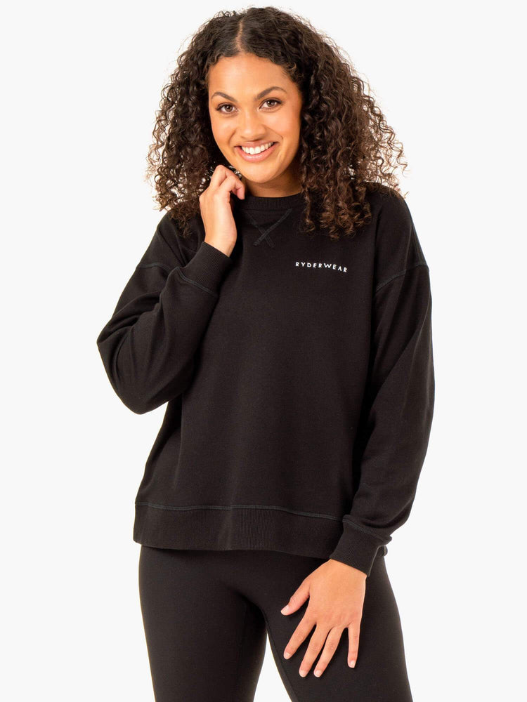 Chandails Ryderwear Recover Legere Noir Femme | JUP-59700593