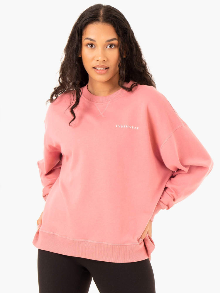 Chandails Ryderwear Recover Legere Rose Femme | KJL-72589561