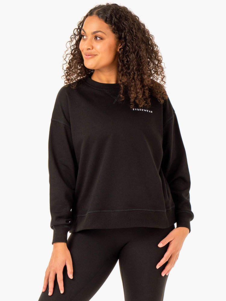 Chandails Ryderwear Recover Legere Noir Femme | JUP-59700593