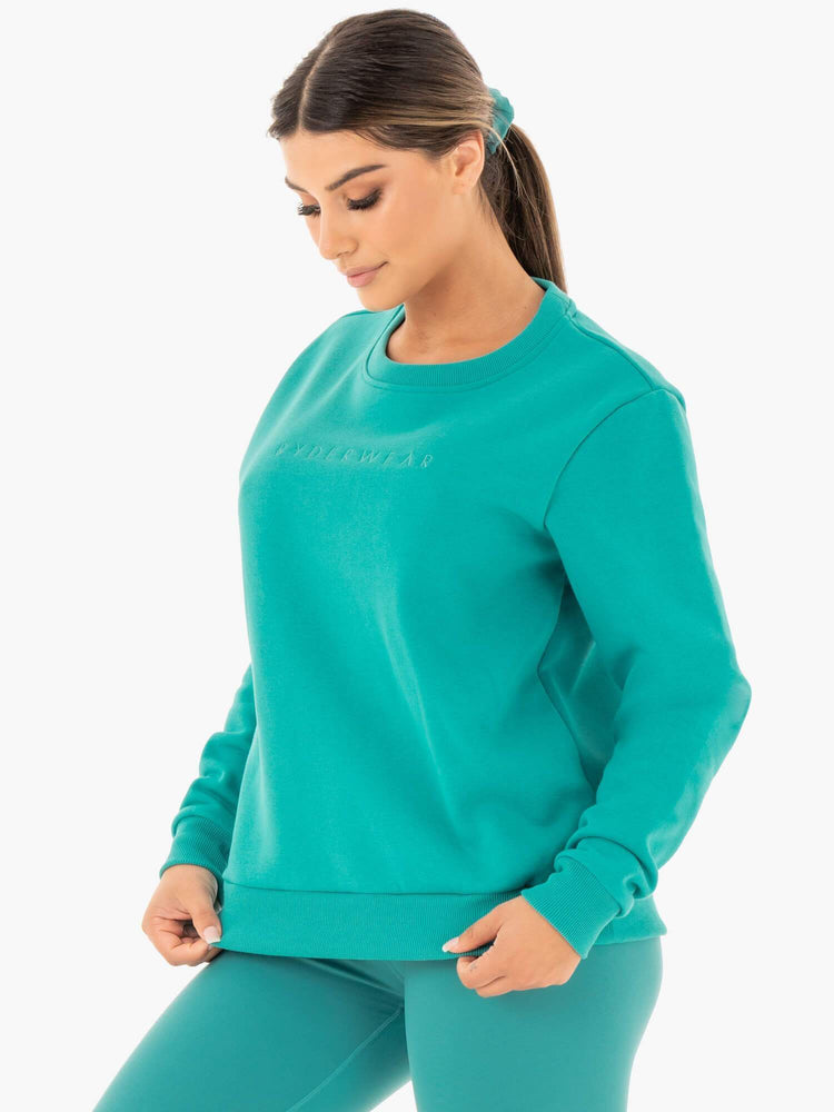 Chandails Ryderwear Motion Oversized Turquoise Femme | GFI-42819308