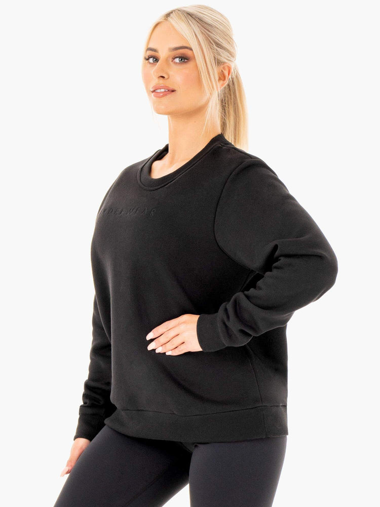 Chandails Ryderwear Motion Oversized Noir Femme | PQY-06594161