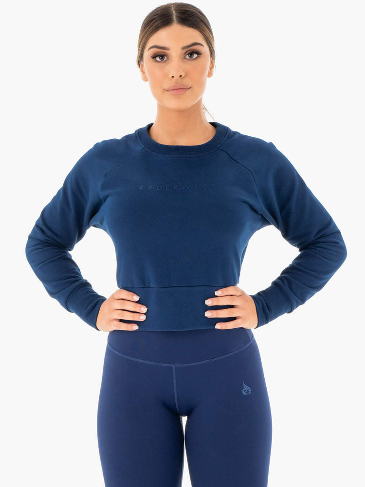 Chandails Ryderwear Motion Bleu Marine Femme | PEK-38801420