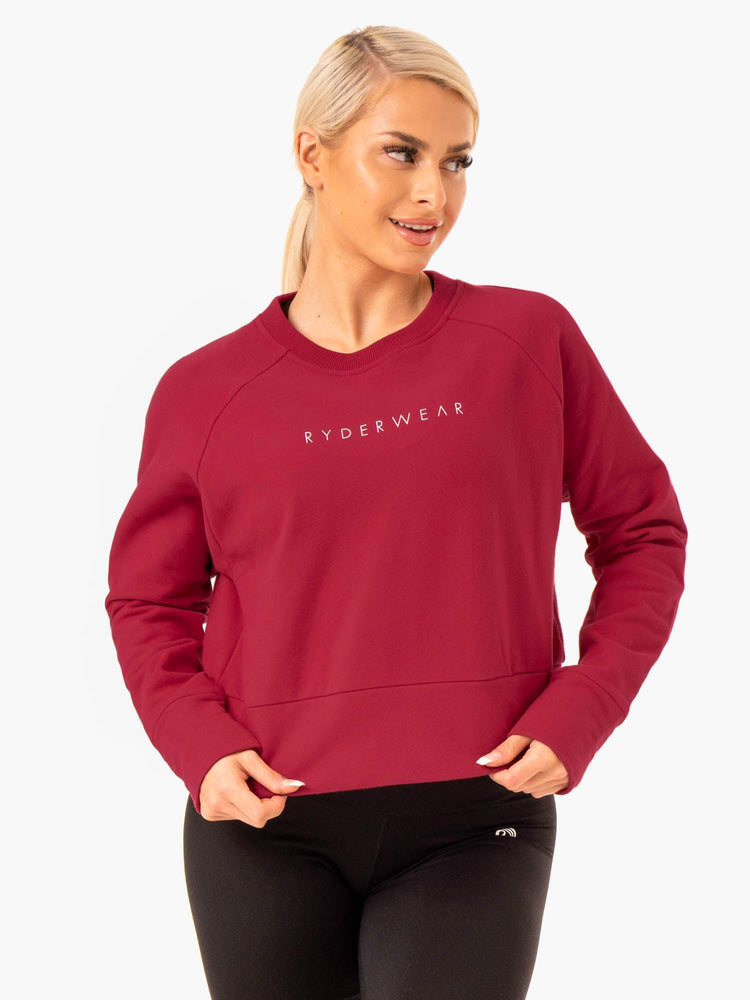 Chandails Ryderwear Motion Rouge Femme | CUI-40389791