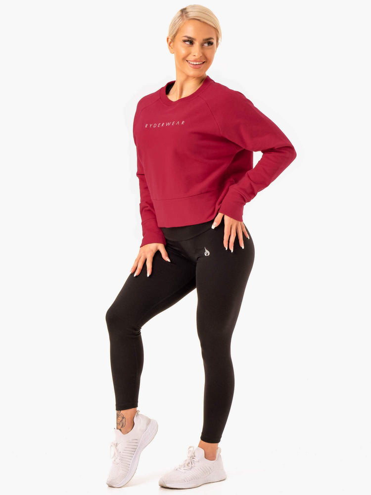 Chandails Ryderwear Motion Rouge Femme | CUI-40389791